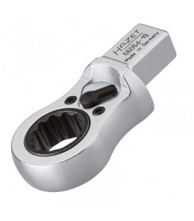 Hazet 6606D-19 14X18 Geçmeli Tork Ucu Yıldız Kaset Tip Yön Mandallı Cırcır 19mm