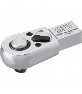 Hazet 6401-1S 9X12mm Geçmeli Tork Ucu 1/4" Yön Mandallı Cırcır 20D