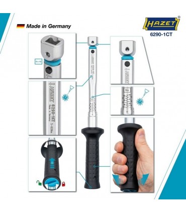 Hazet 6290-1CT/29 5-60Nm 9X12mm Açık Ağız-Yıldız Torkmetre Seti