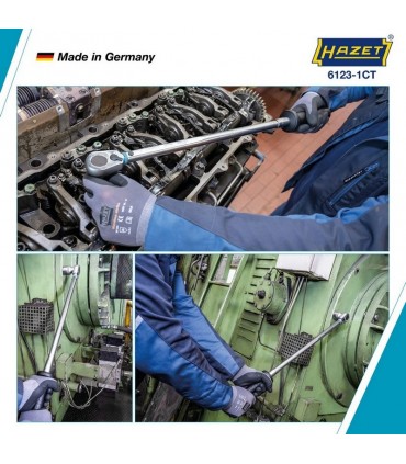 Hazet 6123-1CT 60-320Nm 1/2" Ayarlanabilir Tork Anahtarı ±%2