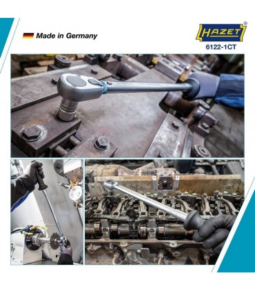 Hazet 6122-1CT 40-200Nm 1/2" Ayarlanabilir Tork Anahtarı ±%2