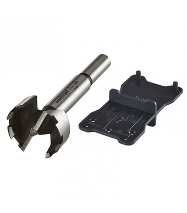 Wolfcraft 8728000 Forstner 35mm Punta ve Menteşe Şablon Seti 2P