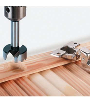 Wolfcraft 8728000 Forstner 35mm Punta ve Menteşe Şablon Seti 2P