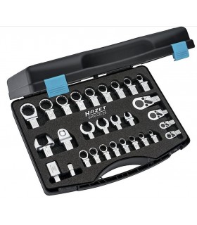 Hazet 6400CD/29 Yıldız Açık Ağız Cırcır Geçmeli Tork Ucu Seti 29P