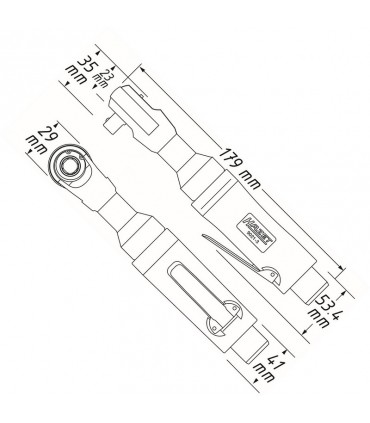 Hazet 9021-3 35Nm 3/8" Havalı Cırcırlı Vidalama