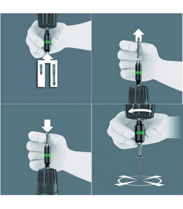 Wera 897/4 R Rapidaptor Bitorsion Bits Tutucu 75mm 05053923001
