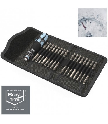 Wera KF Kompakt 60 Paslanmaz Tornavida Bits Seti 18P 05071116001