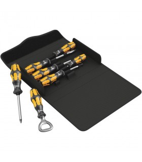 Wera 900/7 Pozidriv Düz Keski Tornavida Seti 3 Açacaklı 7P 05137813001