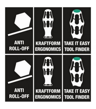 Wera Stubby/Topaç TX Torx Tornavida Seti 1 TX10-TX30 5P 05008876001