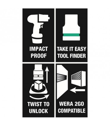 Wera Belt C Impaktor 1 Lokma Set 1/2" 13-21mm 10P 05004580001