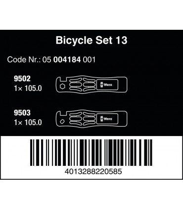 Wera Bisiklet Teker Tamir Seti 13 2P 05004184001