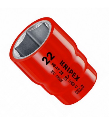 Knipex 984722 VDE İzole 1/2" Lokma 22mm
