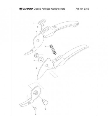 Gardena 12210-20 EcoLine Bahçe Budama Makası
