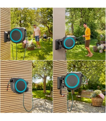 Gardena 18600-20 Duvara Monte Hortum Makarası RollUp S 15m