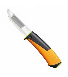 Fiskars 1023619 Ağır İş Kılıflı Entegre Bilemeli Bıçak