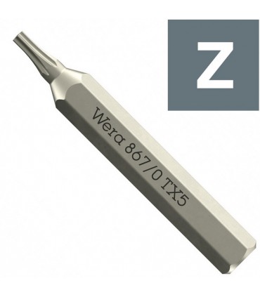 Wera 867/0 Micro 4mm Torx Bits 30mm TX5 05058130001