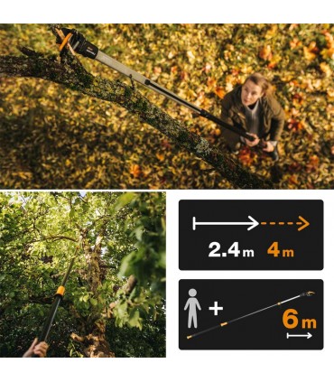 Fiskars 1023624 PowerGear X Çok Fonksiyonlu Teleskopik Budama Makası UPX86