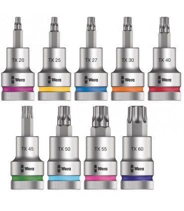 Wera 8767 C HF 1/2" Zyklop Torx Uçlu Lokma Bits Seti 9P 05004202001