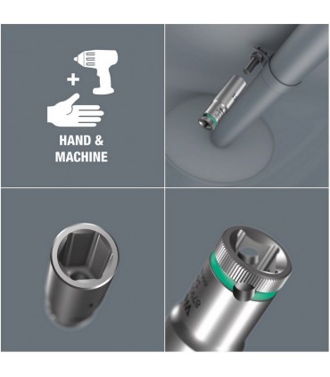 Wera 8790 HMB Deep 1 Zyklop 3/8" Mıknatıs Şeritli Lokma Seti 05005440001