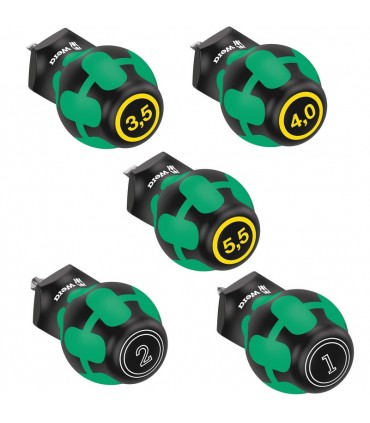 Wera Stubby/Topaç 2 Düz Pozidriv Tornavida Seti 5P 05008871001