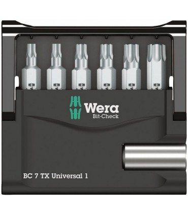 Wera Bit-Check 7 SB Universal 1 Torx Bits Seti 05073404001