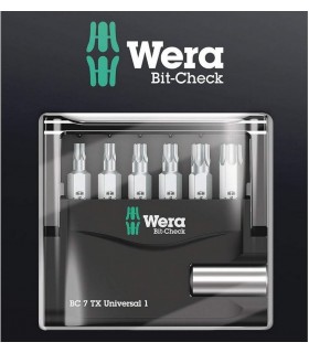 Wera Bit-Check 7 SB Universal 1 Torx Bits Seti 05073404001