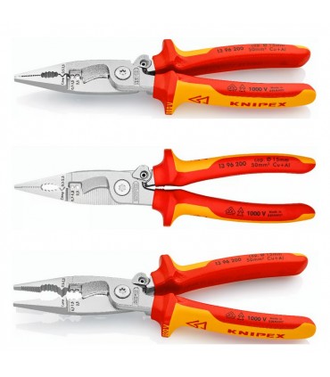 Knipex 1396200 VDE Çok Fonksiyonlu Elektrikçi Pense 200mm