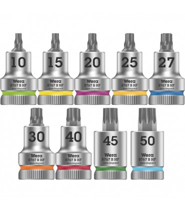 Wera 8767 HMB Zyklop 3/8" Belt3 Torx HF Lokma Bits Seti 05003972001