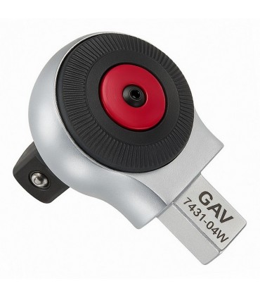 GAV 7531-02W 9x12mm Yön Tekerli Cırcır Geçmeli Tork Ucu 1/4" 72D