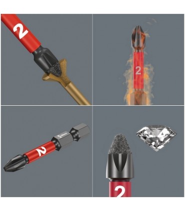 Wera 851/1 IMP DC Yıldız Bits PH2x25mm 05073916001