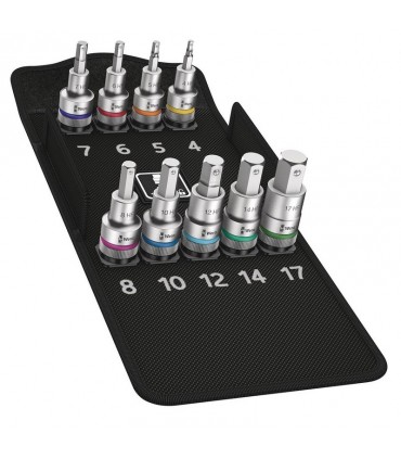 Wera 8740 C HF 1/2" Zyklop Hex/Alyan Uçlu Lokma Bits Seti 9P 05004201001
