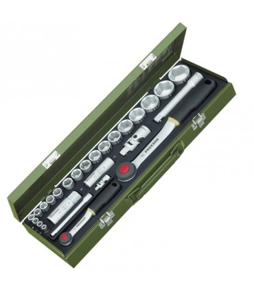 Proxxon Endüstriyel 23020 1/4"- 1/2" Lokma Takımı 27P