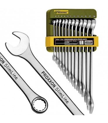 Proxxon Endüstriyel 23820 Açıkağız Yıldız Kombine Anahtar Takımı 6-19mm 12P
