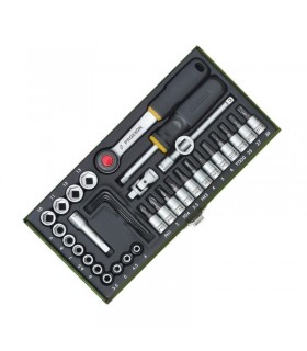 Proxxon Endüstriyel 23080 1/4" Cırcır Lokma Bits Takımı 36P