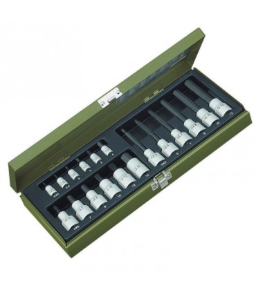 Proxxon Endüstriyel 23100 1/2"-1/4 Hex/Alyan Lokma Bits Takımı 18P