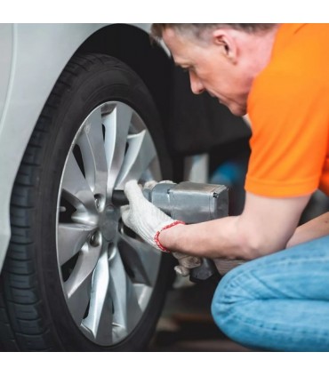 GAV 43509 3/8" Kısa Havalı Lokma Ağır İş Altıköşe 9mm [H:30mm]