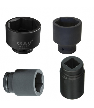 GAV 4458513 1/2" Uzun Havalı Lokma Ağır İş Altıköşe 13mm [H:78mm]