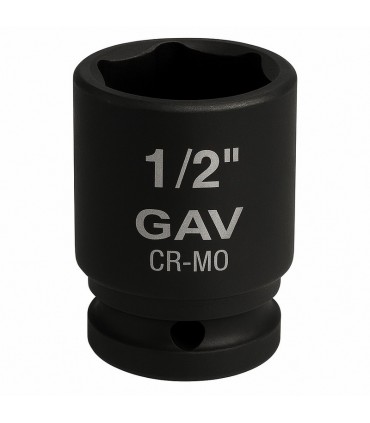 GAV 44513 1/2" Kısa Havalı Lokma Ağır İş Altıköşe 13mm [H:38mm]