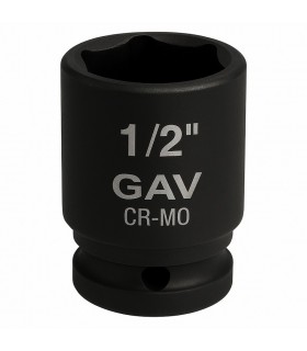 GAV 44516 1/2" Kısa Havalı Lokma Ağır İş Altıköşe 16mm [H:38mm]