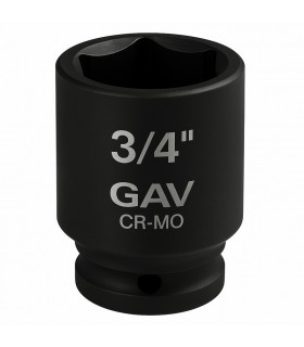 GAV 46524 3/4" Kısa Havalı Lokma Ağır İş Altıköşe 24mm [H:51mm]