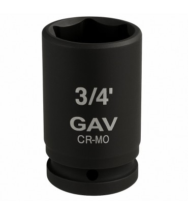 GAV 46510021 3/4" Uzun Havalı Lokma Ağır İş Altıköşe 21mm [H:90mm]