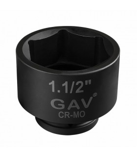 GAV 412565 1.1/2" Kısa Havalı Lokma Ağır İş Altıköşe 65mm [H:95mm]