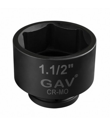 GAV 412575 1.1/2" Kısa Havalı Lokma Ağır İş Altıköşe 75mm [H:105mm]