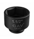 GAV 4125115 1.1/2" Kısa Havalı Lokma Ağır İş Altıköşe 115mm [H:128mm]