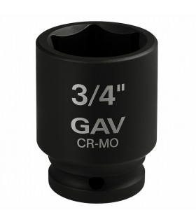 GAV 46570 3/4" Kısa Havalı Lokma Ağır İş Altıköşe 70mm [H:84mm]