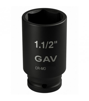GAV 4125130L 1.1/2" Uzun Havalı Lokma Ağır İş Altıköşe 130mm [H:220mm]