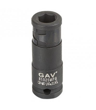 GAV 81025MPB 1/4" Havalı Lokma Bits Adaptör 35mm