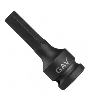 GAV 244010004 Ağır İş 1/2" Havalı Lokma Bits Hex/Alyan 4mm [H:100mm]