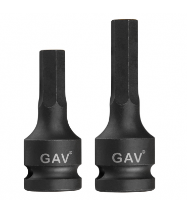 GAV 2649030 Ağır İş 3/4" Havalı Lokma Bits Hex/Alyan 30mm [H:100mm]