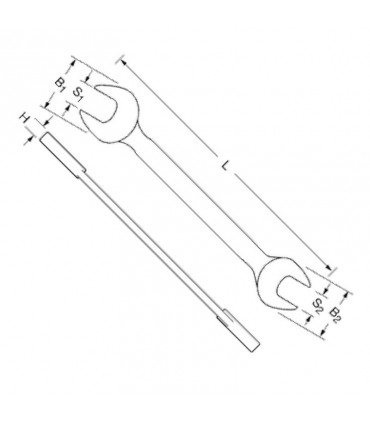 Proxxon Endüstriyel 23800 SlimLine Açıkağız Anahtar Takımı 6-22m 8P